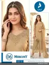 Mercury By Kaya Salsa Embroidery Work Kurti With Bottom Dupatta